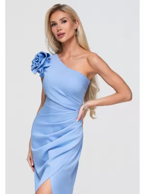 Dámské šaty LARICA LA-OM-DLR377 BLUE