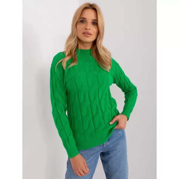  Dámský svetr WOOL FASHION ITALIA AT-SW-2235.00P GREEN 