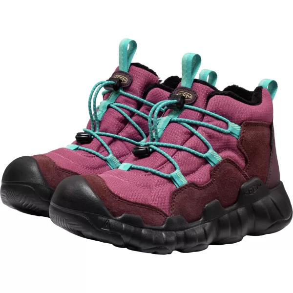  Dětské kotníkové boty KEEN HYPOWSER CHUKKA WP YOUTH HUCKLEBERRY/VIOLET QUARTZ 