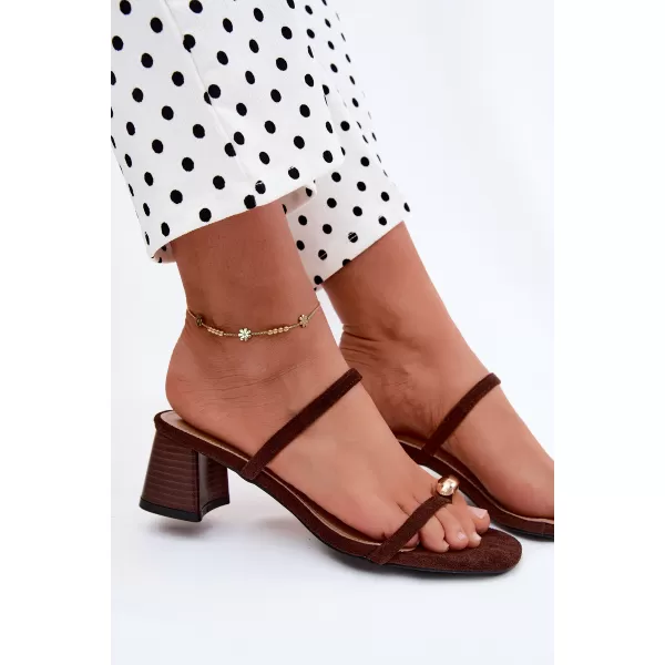  Dámské pantofle BOTO 22-391 BROWN 