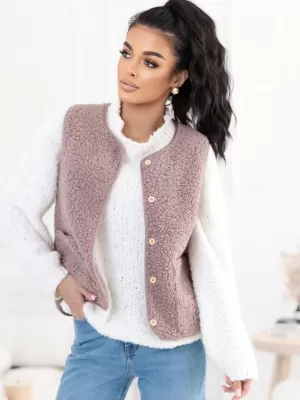 Dámská vesta FACTORY PRICE CS-KZ-1404.99P DARK BEIGE