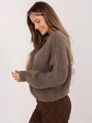Dámský svetr ITALY MODA MI-SW-1909.68 DARK BEIGE