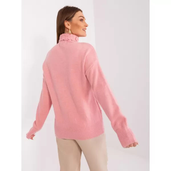  Dámský svetr WOOL FASHION ITALIA AT-SW-23401.97P BRIGHT PINK 