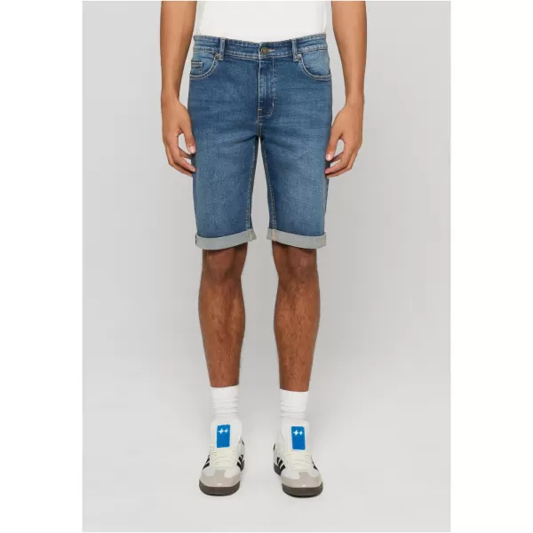  Pánské kraťasy URBAN CLASSICS TB8457 MID DEEP BLUE WASHED 
