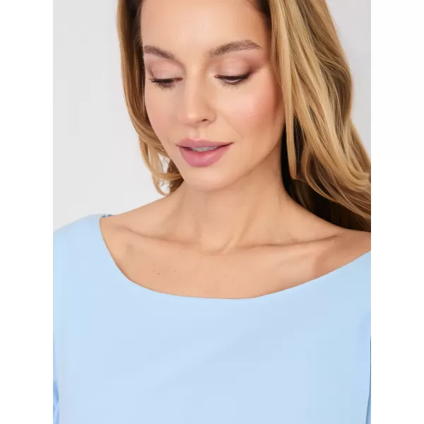  Dámská halenka RUE PARIS RV-BZ-A1187.36 LIGHT BLUE 