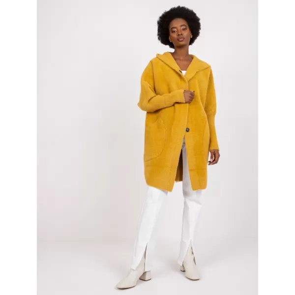  Dámský kabát FACTORY PRICE MBM-PL-1518.95P DARK YELLOW 