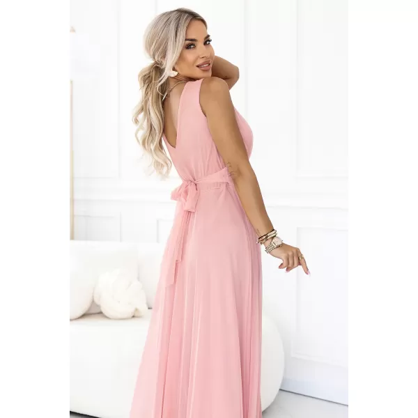  Dámské šaty NUMOCO ELIRA 678-5 PUDROVĚ RŮŽOVÁ 