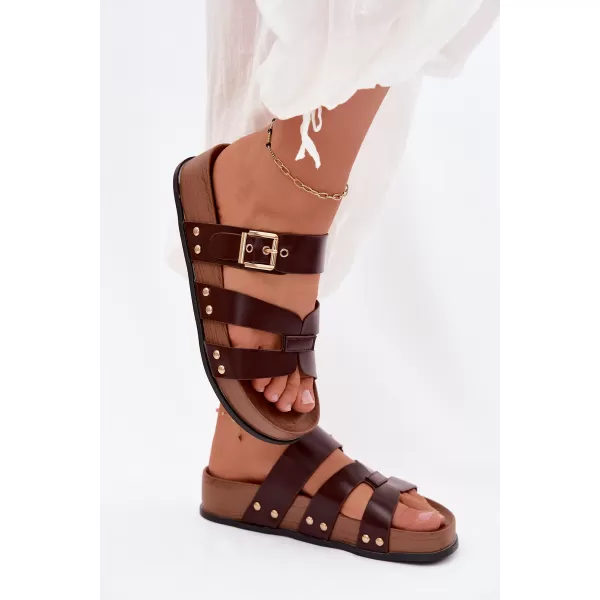  Dámské pantofle BOTO 22-382 BROWN 