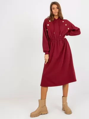 Dámské šaty RELEVANCE RV-SK-8336.12P BURGUNDY