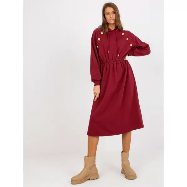  Dámské šaty RELEVANCE RV-SK-8336.12P BURGUNDY 