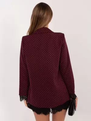 Dámské sako ITALY MODA IT-MA-FL9916-1.07P BURGUNDY