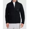 Pánská fleece mikina 4F 4FWAW25TFLEM417 DEEP BLACK