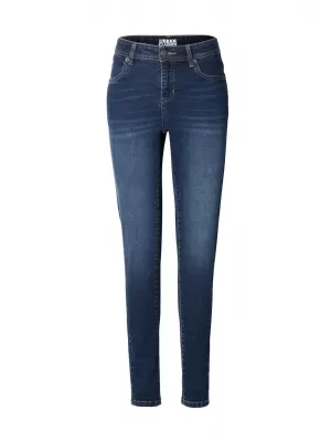 Dámské kalhoty URBAN CLASSICS TB8370 DARK BLUE WASHED