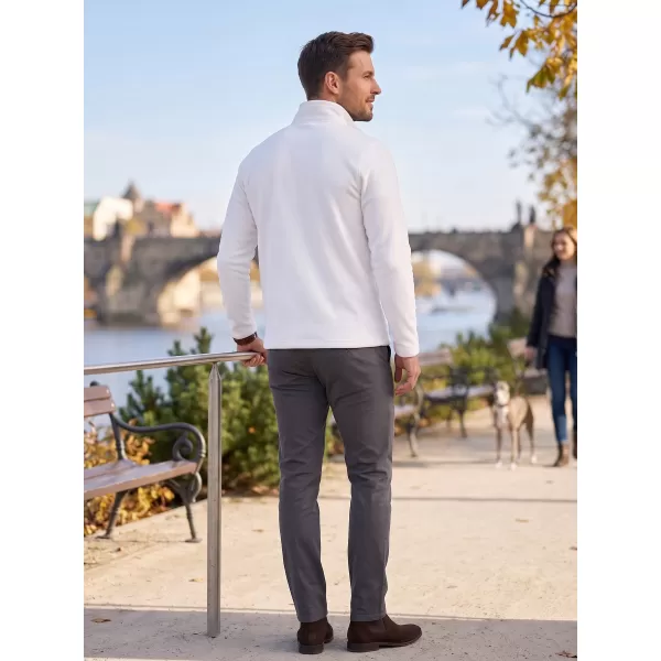  Pánská fleece mikina ALTISPORT ALM002852 BÍLÁ 