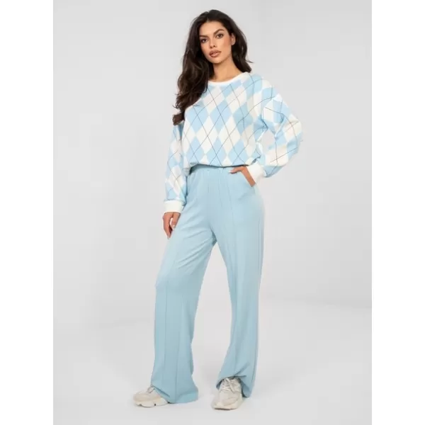  Dámské tepláky RUE PARIS RV-DR-A1062.08 LIGHT BLUE 