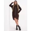 Dámská mikina RUE PARIS RV-BL-4858-1.99P DARK BROWN