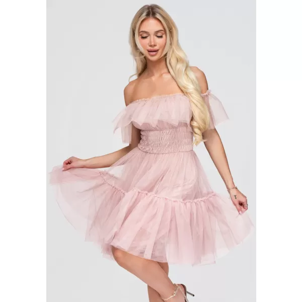  Dámské šaty LARICA LA-OM-DLR387 PINK 