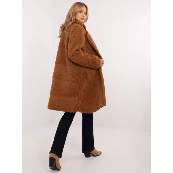  Dámský kabát ITALY MODA DHJ-PL-19991.86 LIGHT BROWN 