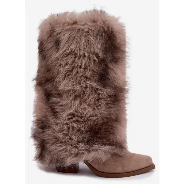  Dámské kozačky BOTO 2508A BEIGE 