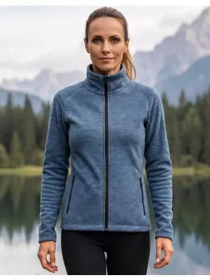 Dámská micro fleece mikina MALFINI FACTOR 853 TMAVÝ DENIM MELÍR