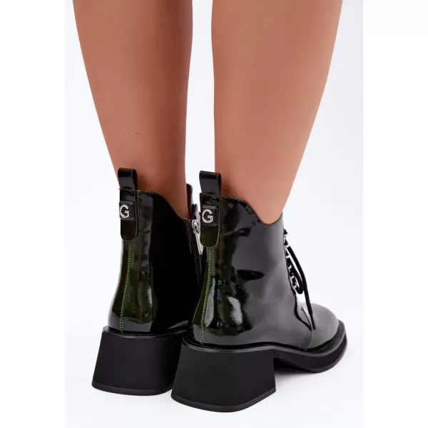  Dámské kotníkové boty GOE UU2N4129 DARK GREEN 