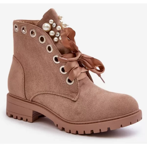  Dámské kotníkové boty BOTO 8371 BEIGE 