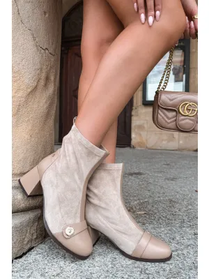 Dámské kotníkové boty MACIEJKA K7819-04/00-7 BEIGE