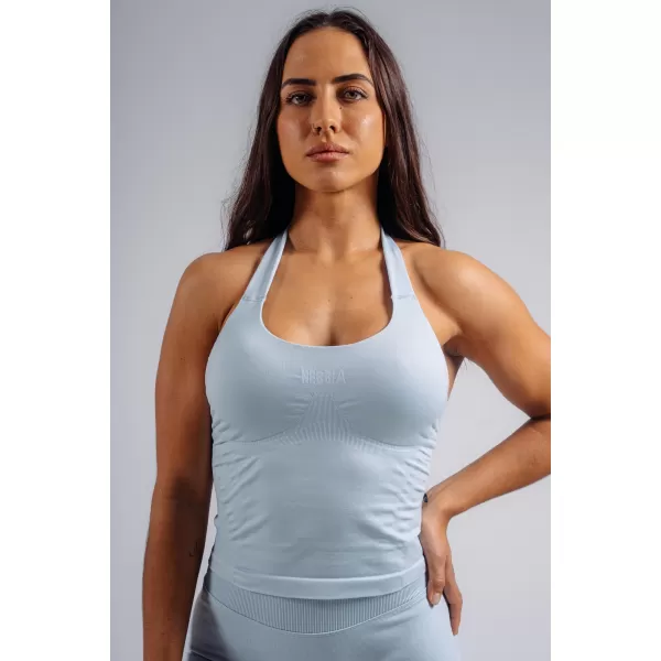  Halter top s vestavěnou podprsenkou NEBBIA PRIMAL 863 LIGHT BLUE 