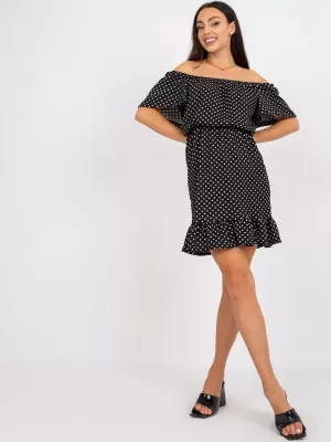 Dámské šaty RUE PARIS RO-SK-ELB-2316.38X BLACK AND WHITE