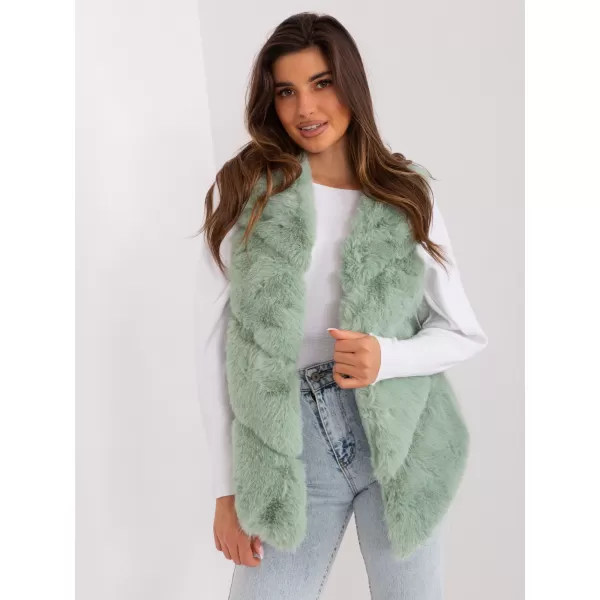  Dámská vesta WOOL FASHION ITALIA AT-KZ-2349.00P PISTACHIO 