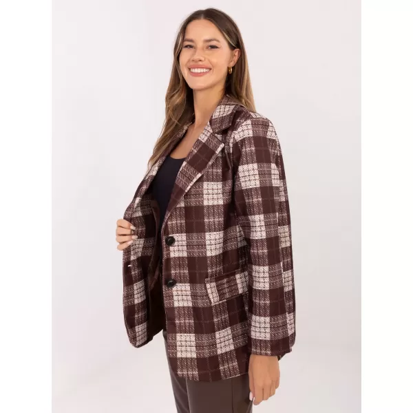 Dámská bunda RUE PARIS MI-MA-4195.18 BROWN 