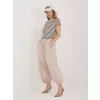 Dámské kalhoty RUE PARIS IT-SP-FL10309.60 BEIGE