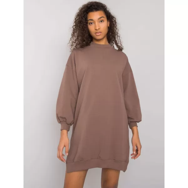  Dámské šaty RUE PARIS RV-SK-7207.03 BROWN 