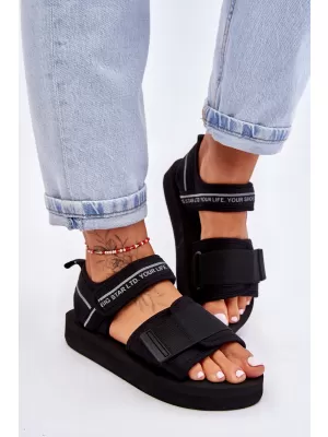 Dámské sandály BIG STAR SHOES LL274784 BLACK