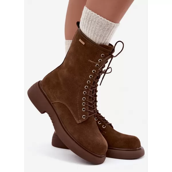  Dámské boty BIG STAR SHOES UU274611 BROWN/BEIGE 