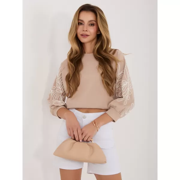  Dámská mikina RUE PARIS RV-BL-A367-1.18P BEIGE 