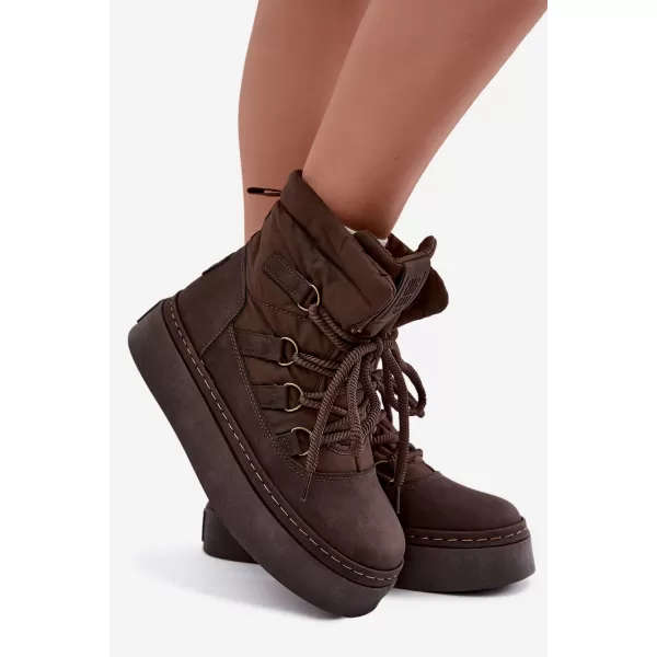  Dámské boty BIG STAR SHOES UU274191 BROWN/BEIGE 