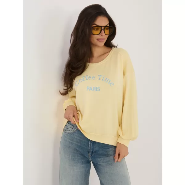  Dámská mikina RUE PARIS RV-BL-A1220.11 BRIGHT YELLOW 
