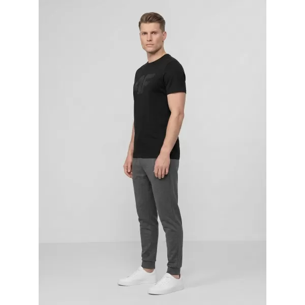  Pánské triko 4F 4FWMM00TTSHM3342 DEEP BLACK 