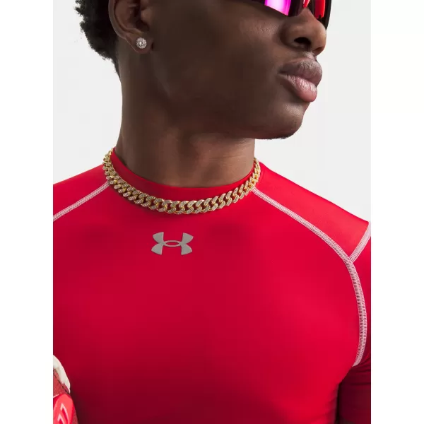  Pánské triko UNDER ARMOUR UA HG ELITE COMP SS 6015382-600 ČERVENÁ 