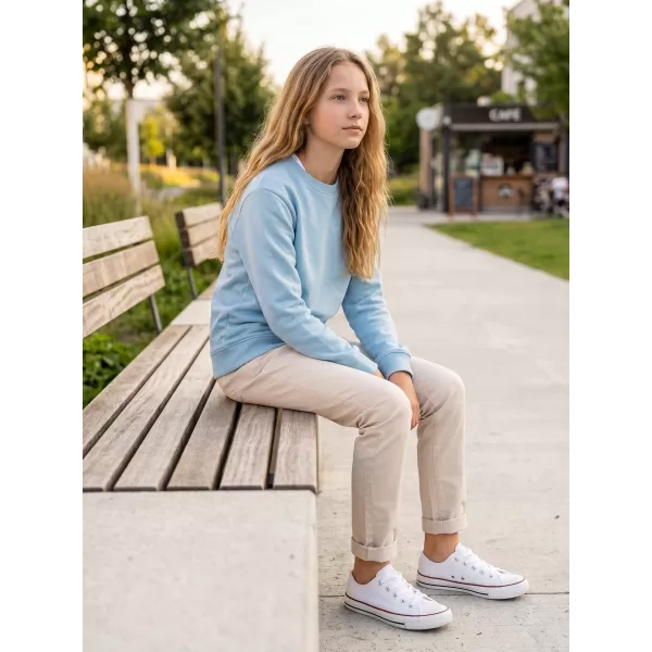  Dětská mikina MALFINI CREW 427 NEBESKY MODRÁ 