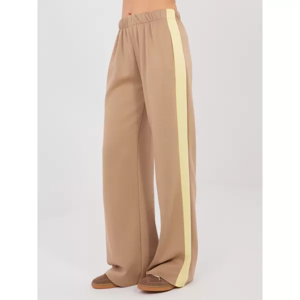  Dámská tepláková souprava RUE PARIS IT-KMPL-22220.25 DARK BEIGE 