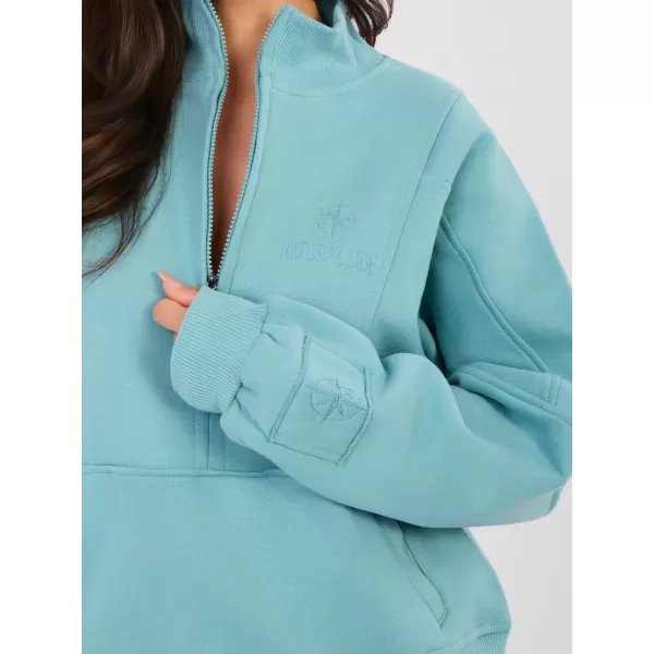  Dámská mikina FACTORY PRICE NS-BL-NS2579.11 TURQUOISE 