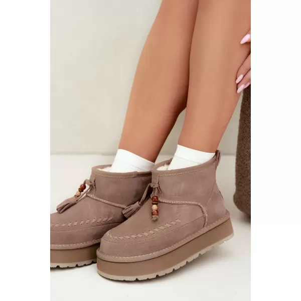  Dámské boty BIG STAR SHOES UU274679 BEIGE 