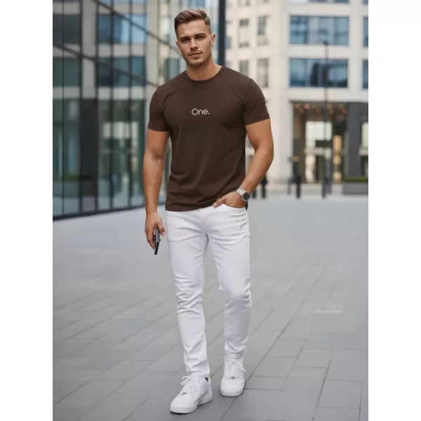  Pánské triko DSTREET HNĚDÁ 