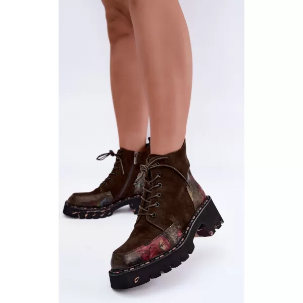  Dámské kotníkové boty ARTIKER 59C0250 BROWN 