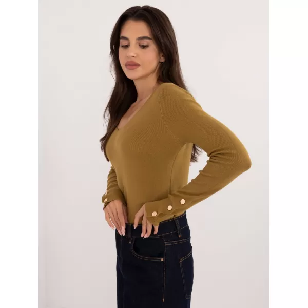  Dámský svetr WOOL FASHION ITALIA AT-SW-2334.91 OLIVE 