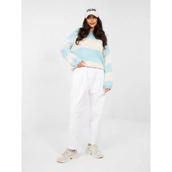  Dámský svetr ITALY MODA MI-SW-0203.71 LIGHT BLUE 