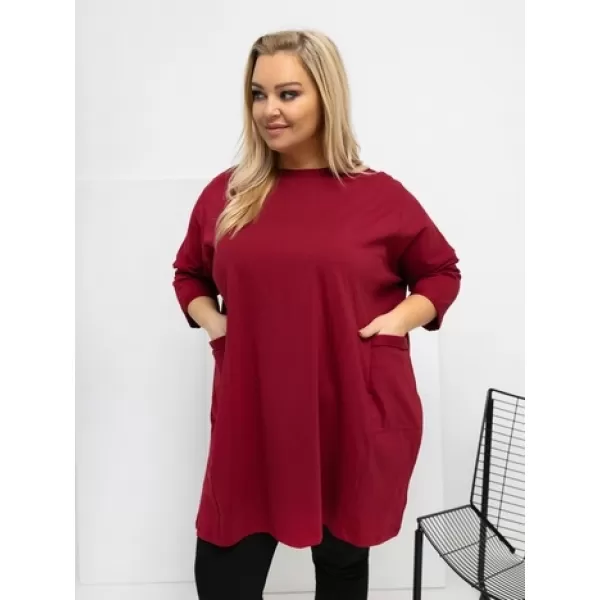 Dámská halenka RELEVANCE RV-BZ-A1076.00 BURGUNDY 