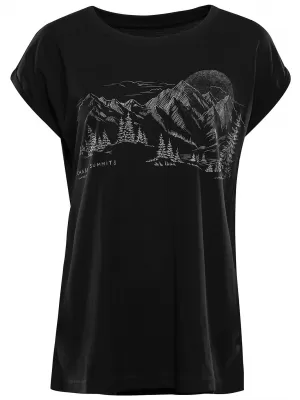 Dámské outdoorové triko ALPINE PRO NOGERA 2 BLACK VARIANTA PA